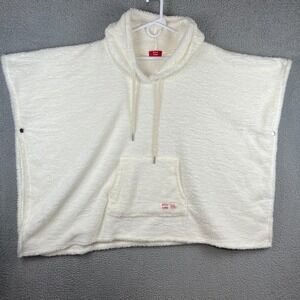 UnHide‎ x Netflix Binger Blanket Cream White Snap Poncho Adult One Size O/S